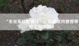 “坐在家就能赚钱”，民警坚持要我带他去见姐姐
